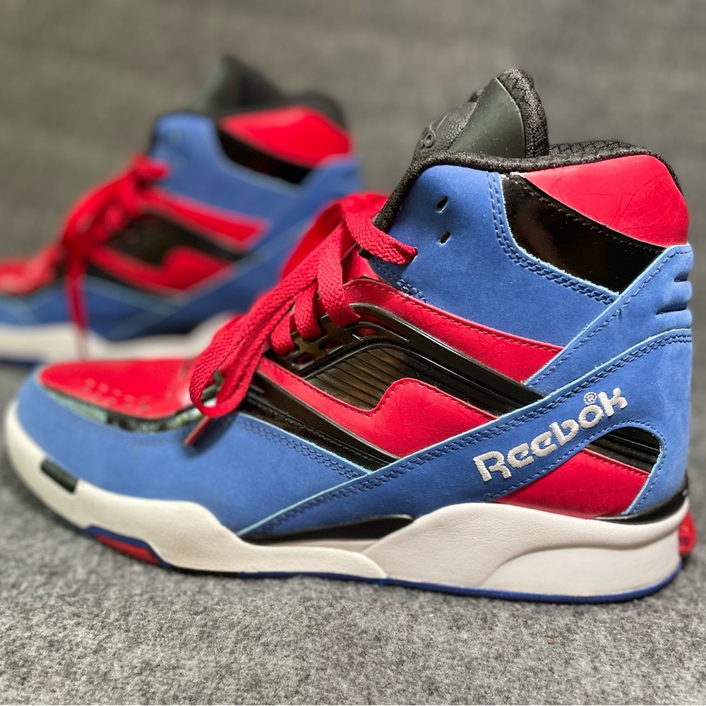 Reebok Twilight Zone Pump Tetra Blue/Excellent Red-Black-White. Men’s size 11.
